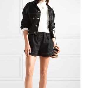 Simon Miller Nyssa High-Waisted Denim Shorts, Sz 2